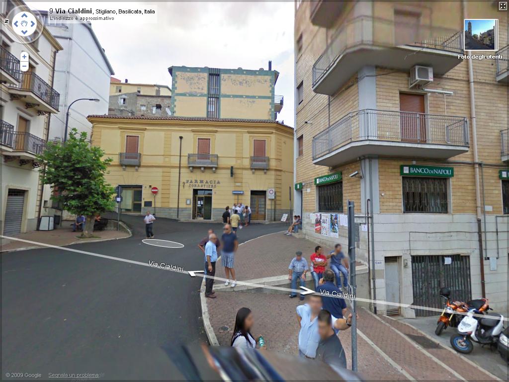 Google Street View. Immagine di Google maps. clicca per accedere in Google maps